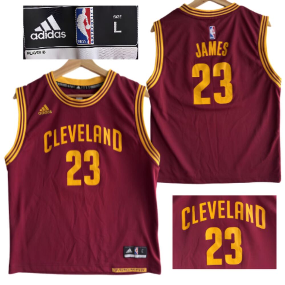 Adidas LeBron James 23 Cleveland Cavaliers Basketball Jersey Women's Large